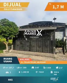 Rumah Ex Kantor Tki, Di Jalan Teluk-Teluk Arjosari Blimbing Malang
