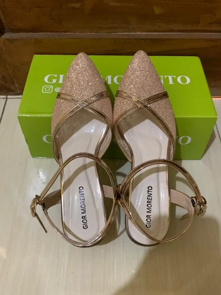 Heels Pesta Rosegold Gior Morento 39