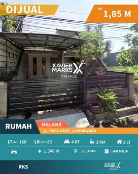 Rumah Siap Huni Di Daerah Papa-Papa Lowokwaru Kota Malang