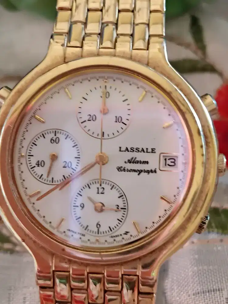 Jam tangan branded merk seiko Lassale asli jepang.. Minus detik