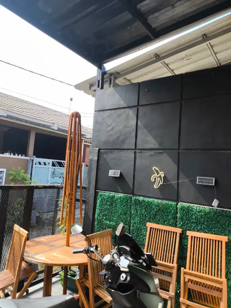 meja kursi jati payung
