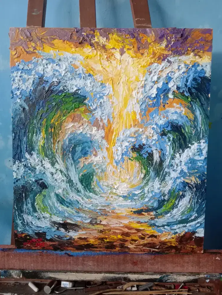 Lukisan laut terbelah