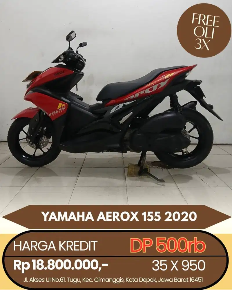YAMAHA AEROX 155 2020 CASH/KREDIT DP MURAH SYARAT MUDAH