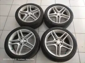 Velg copotan original mercy amg ring 17x7,5/8,5 dan ban continental