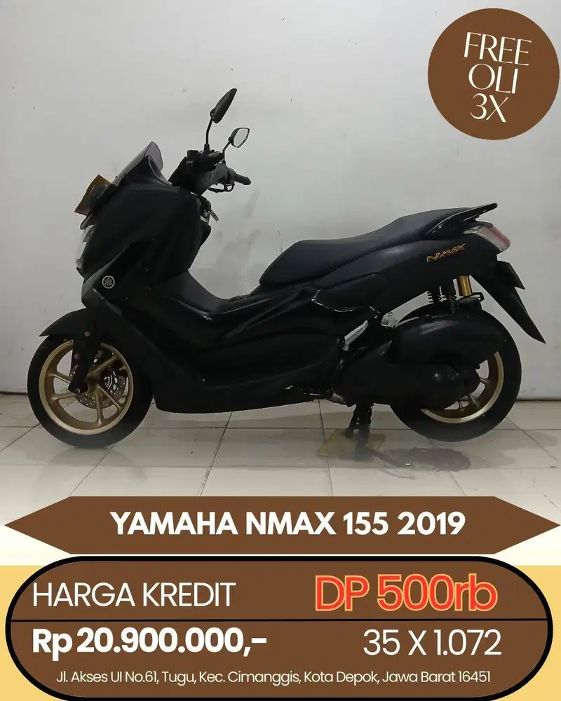 YAMAHA NMAX 155 2019 CASH/KREDIT DP MULAI 500RB