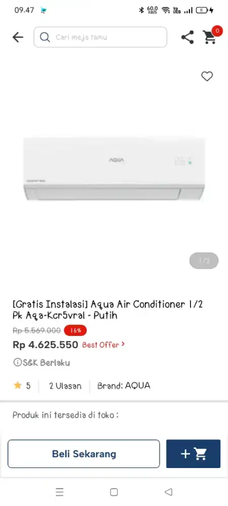 Promo ac ½ pk AQUA