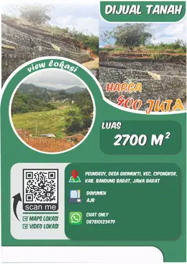 Dijual Cepat Tanah Siap Pakai