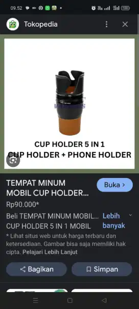 Cup holder 5 in 1 nego tipis