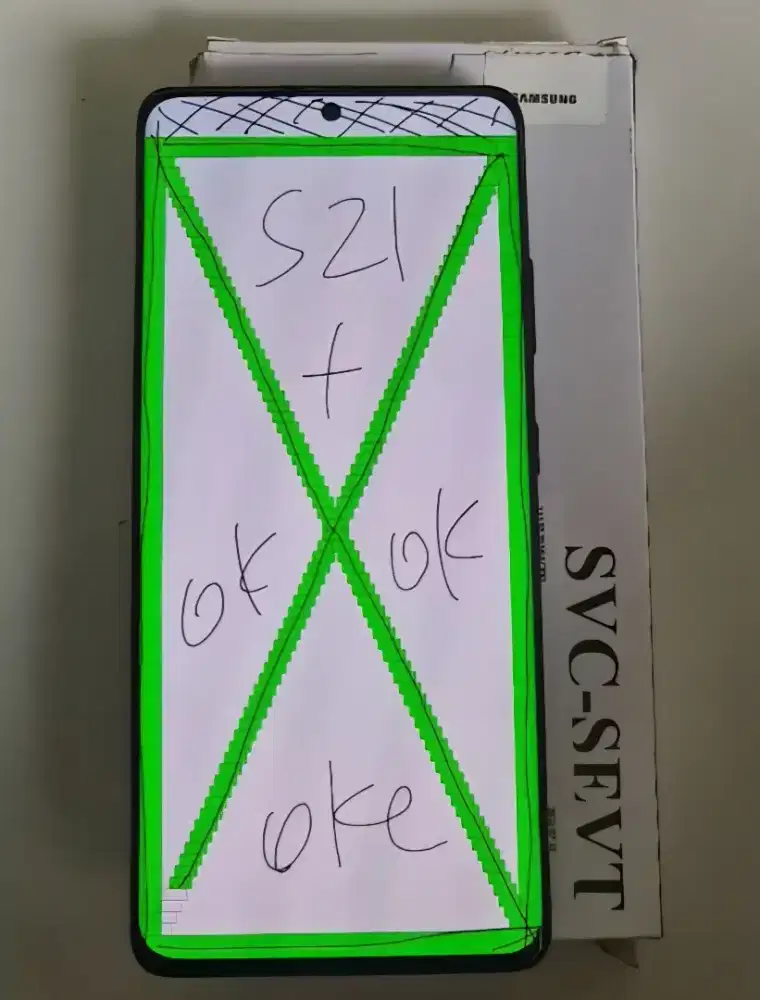 LCD samsung S21 plus original copotan mulus normal