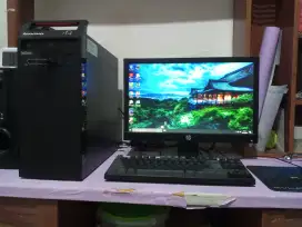 Pc intel core i5 + ram 8gb + monitor 19inch fullset