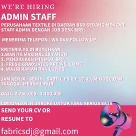 Staff admin wanita