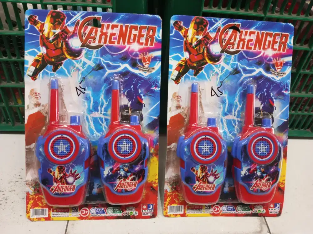 Mainan anak hate walkie Talkie avenger
