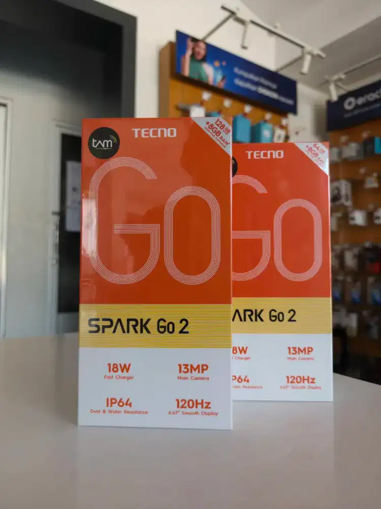 (928) TECNO SPARK GO 2 READY 4/64GB & 4/128GB