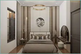 Rumah Super Mewah Jogja Gamping 3 Lantai American Look Attic Room & Kolam