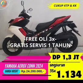 YAMAHA AEROX CONNECTED 155 2024 BISA KREDIT MURAH ANGSURAN TERJANGKAU