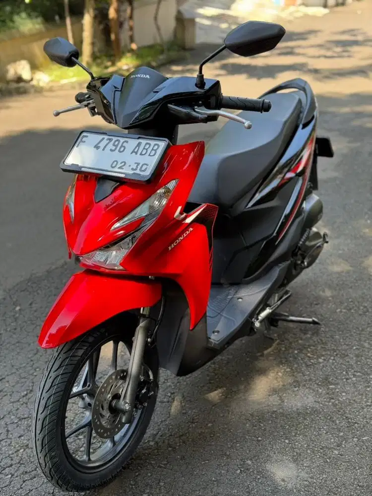 Honda Beat New CBS Thn 2025 F Kota Merah Mulus