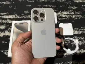 iPhone 15 Pro 256Gb Natural Titanium Ex Resmi iBox Fullset Original