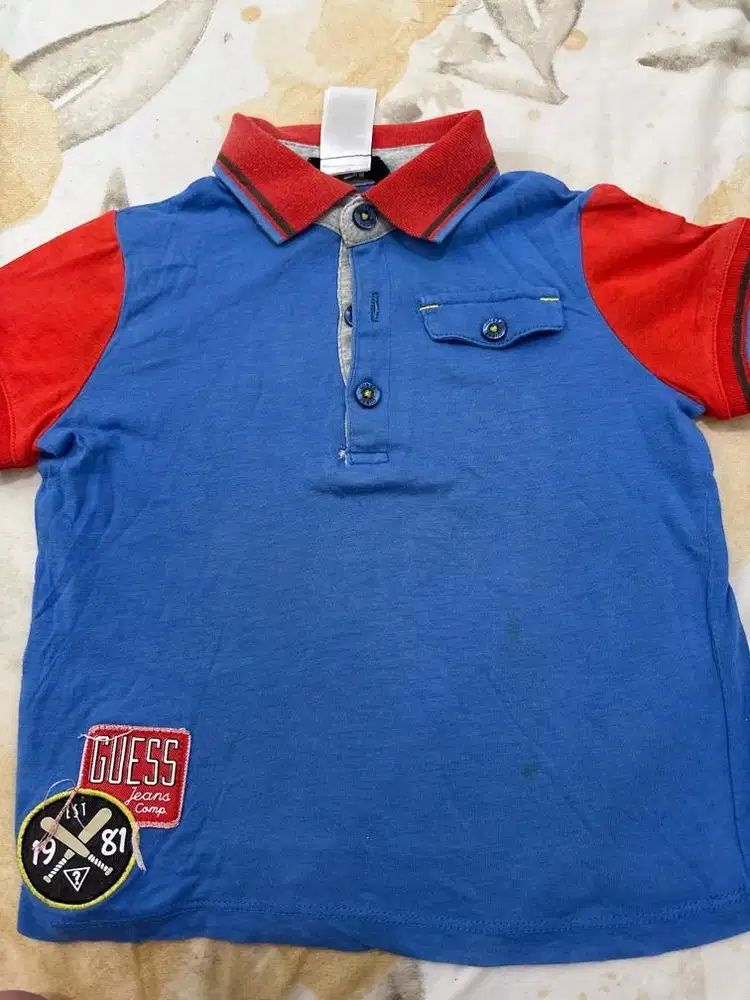 Kaos guess bayi baju berkerah bayi guess