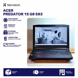 Acer Predator G9-593 Core i7 7700HQ GTX 1070 8GB 16GB/128GB + 1TB