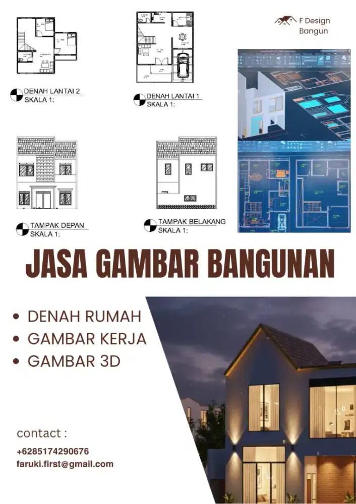 Jasa drafter gambar bangunan