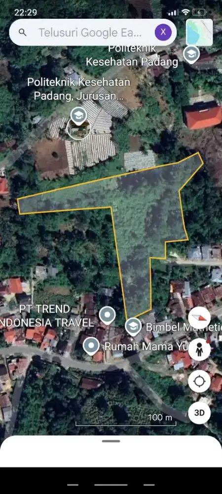DIJUAL TANAH, LUAS 1984M²