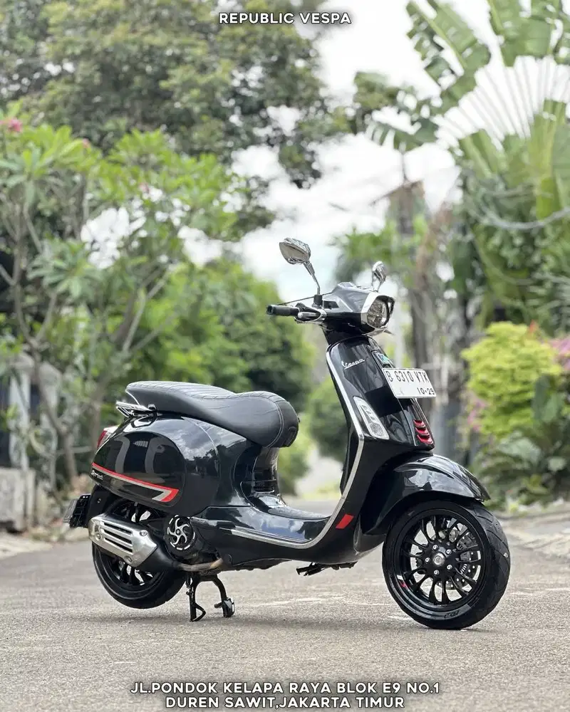 PIAGGIO VESPA SPRINT S150 IGET ABS TH 2019 Warna Hitam Perfect Conditi