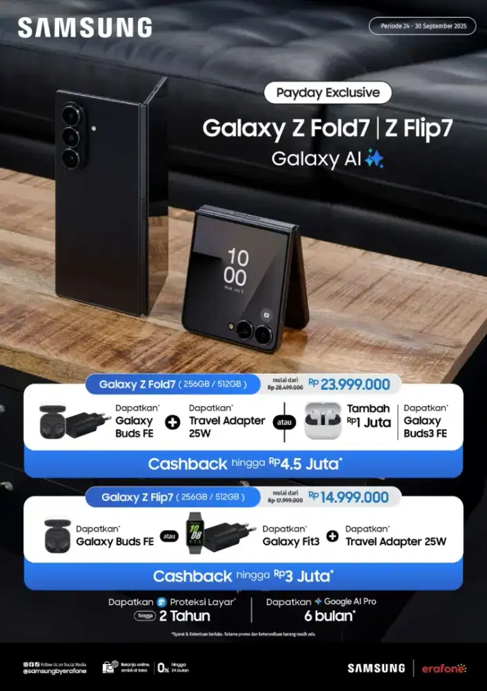PAYDAY EXCLUSIVE, CICILAN 0% DP, SYARAT KTP AJA , TUKAR TAMBAH BISA