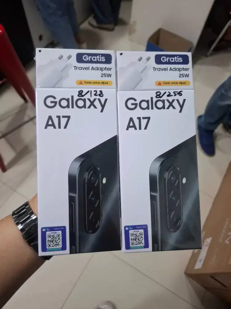 NEW SAMSUNG A17 NFC 8/128GB FREE ADAPTER ORI GARANSI RESMI