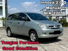 Tangan Pertama Manual / Toyota Kijang Innova 2.0 Bensin G 2005