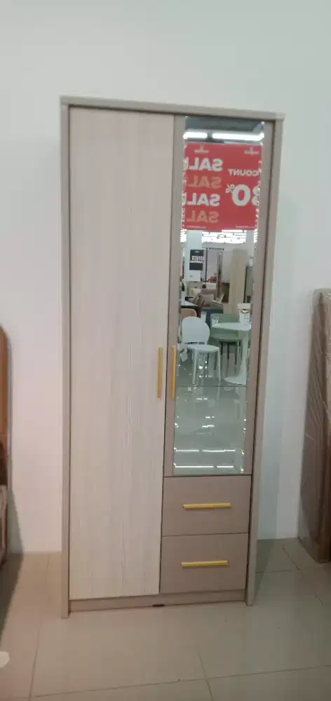 WARDROBE 2DOORS POVEN Tersedia di Scandia Paradise Walk Serpong