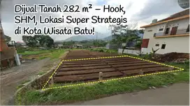 Dijual Tanah 282 m² – Hook, SHM, Lokasi Strategis di Kota Wisata Batu