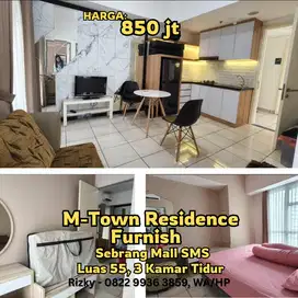 Apartemen M Town 3BR Jual Cepat