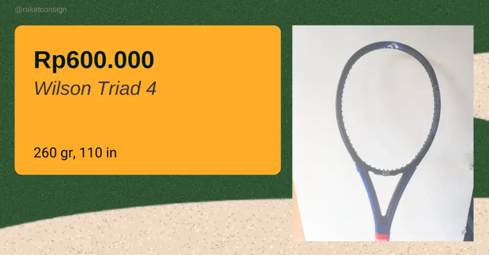 Wilson Triad 4 Raket Tenis