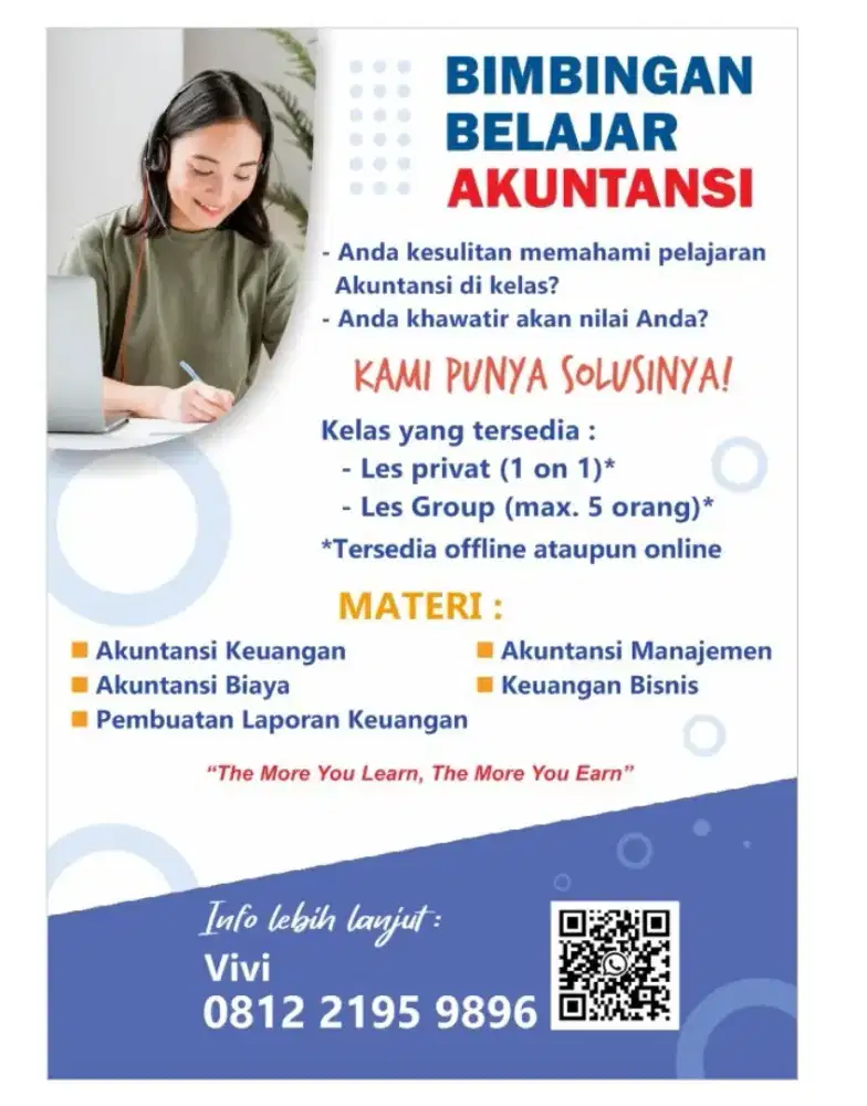 LES AKUNTANSI, PERPAJAKAN, PEMBUATAN SPT & LAPORAN KEUANGAN