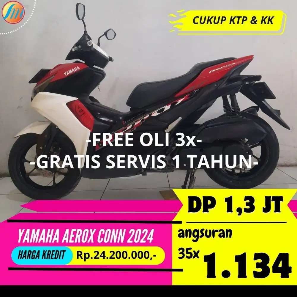 YAMAHA AEROX CONNECTED 155 2024 BISA KREDIT MURAH ANGSURAN TERJANGKAU