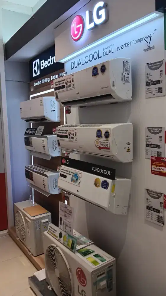 Ac ½pk semua brand ada