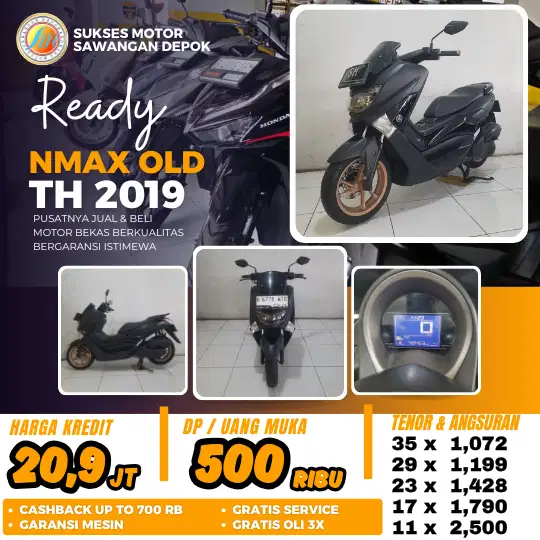 CASH KREDIT DP 500 YAMAHA NMAX OLD TH 2019 MULUS BERGARANSI