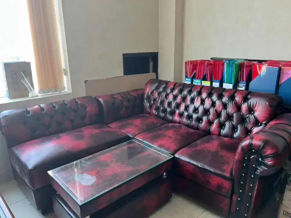 Sofa set dengan Meja