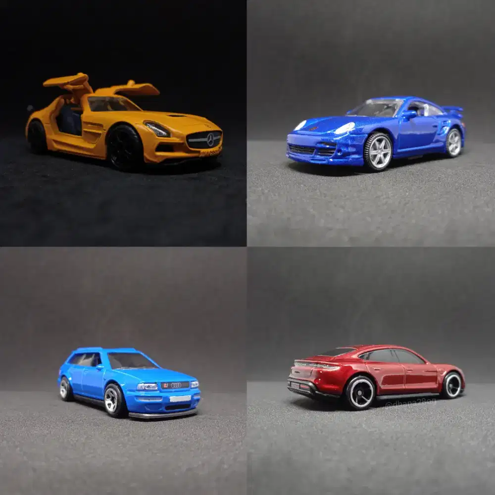 Hot Wheels BBurago Siku Mercedes SLS AMG Porsche 911 Turbo Taycan RS2
