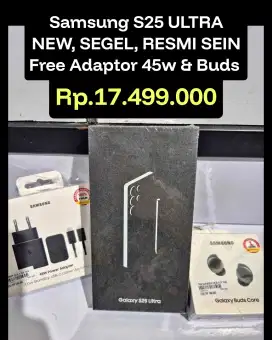 Rp.17,499. Samsung S25 ULTRA 5G
‼️
UNIT NEW, SEGEL, RESMI SEIN ‼️