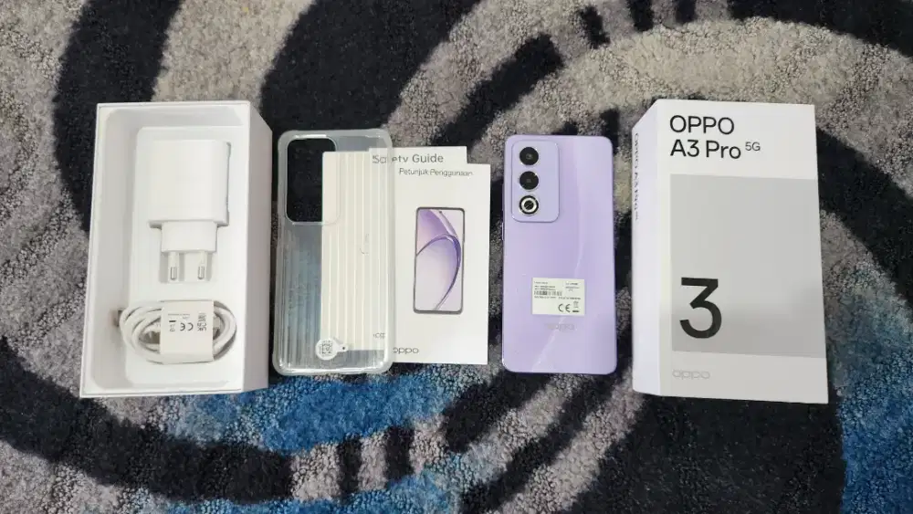 Oppo a3 pro 5G 8/256gb mulus like new seperti baru fullset