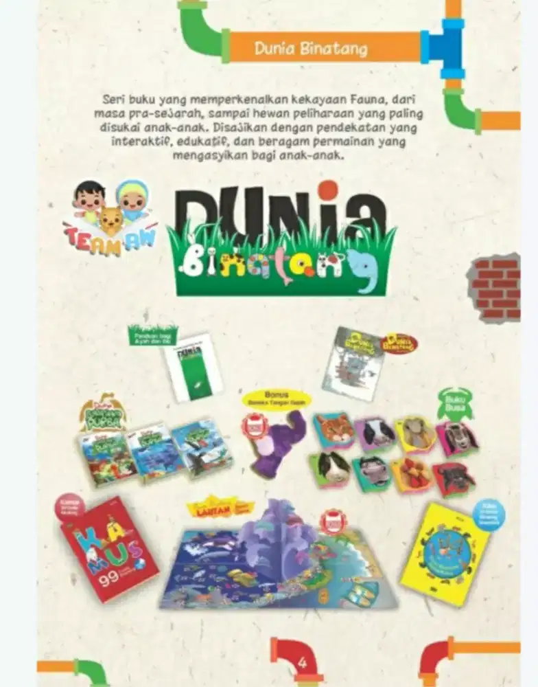 Buku dunia binatang pelangi mizan