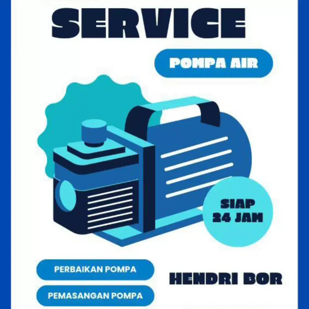 jasa servis pompa air pagilan