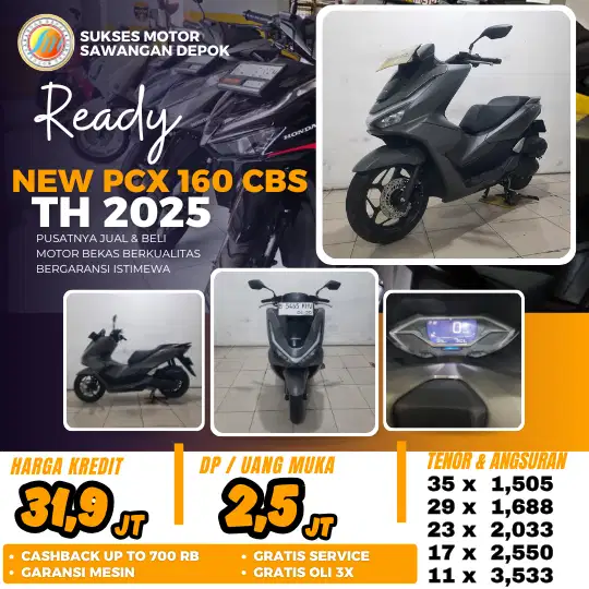 PROMO CASH KREDIT HONDA NEW PCX 160 CBS TH 2025 UNIT MULUS BERGARANSI