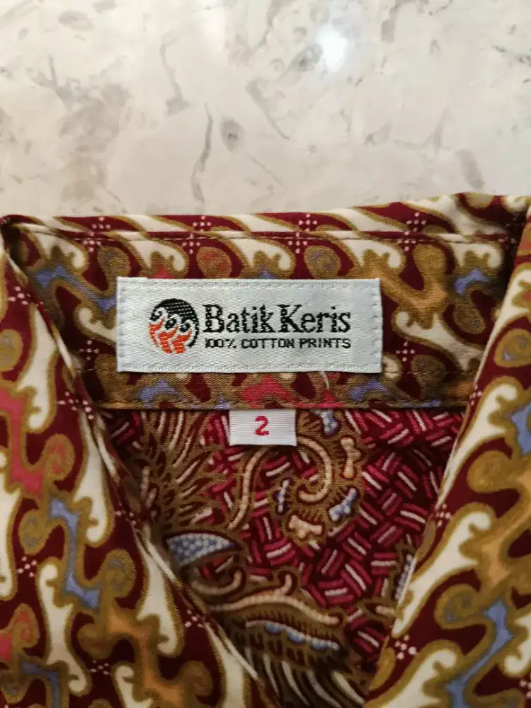 Baju batik keris anak