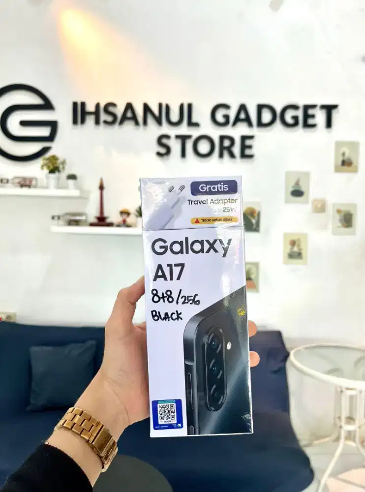 (BARU) SAMSUNG A17 RAM 8+8/256 GRATIS CASING