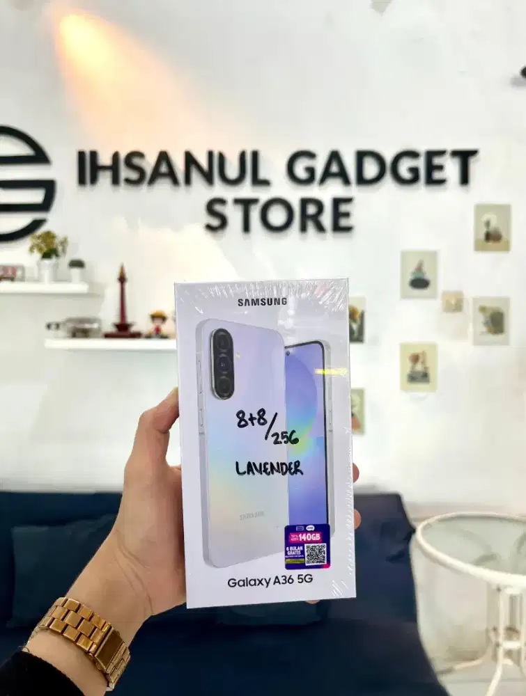 (BARU) SAMSUNG A36 5G RAM 8+8/256 GRATIS CASING