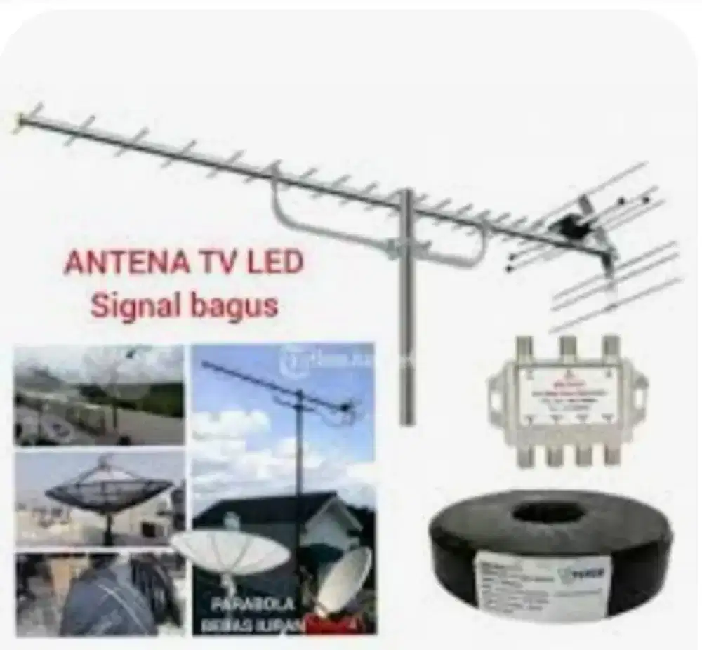 Ahli jasa pasang antena TV digital service parabola dan camera CCTV