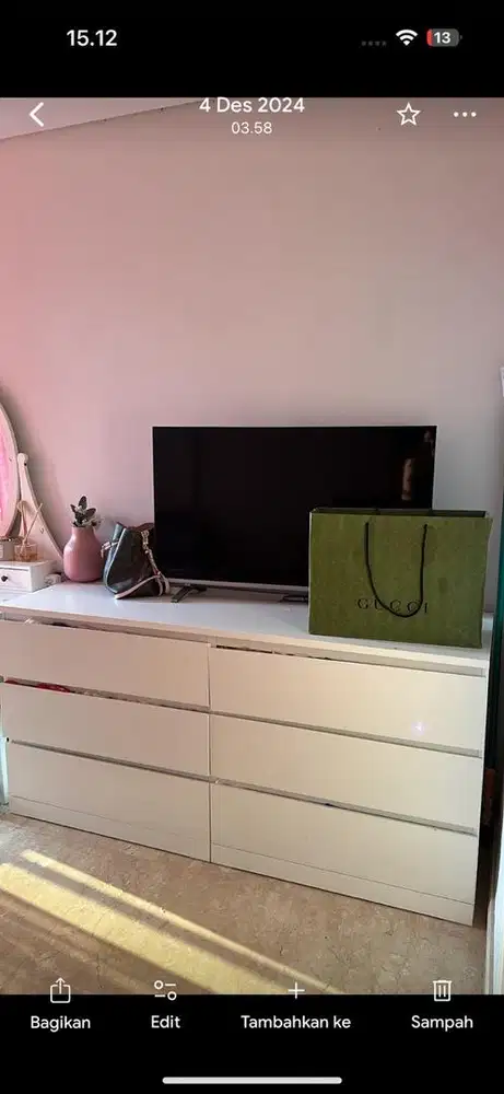 dijual lemari merk ikea bekas