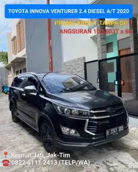 Toyota Innova 2.4 Venturer Diesel A/T 2020 Original Joss Kredit DP 0%